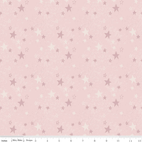 Flannel Safari Stargazing Girl Stars - Pink