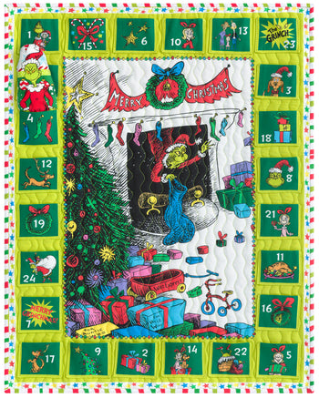 How the Grinch Stole Christmas - Grinchmas Advent Calendar Quilt Kit